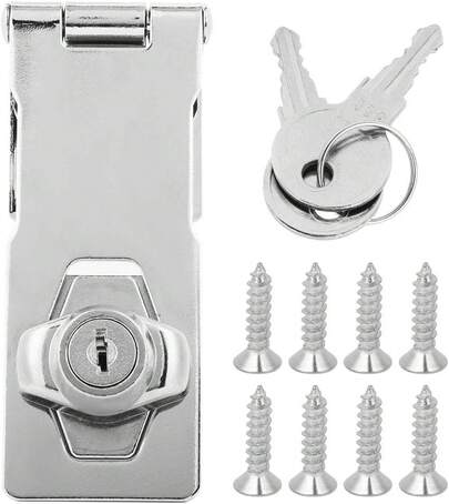 EstiloTendenciaCerraduras De Cerrojo Con Llave Perilla Giratoria Cerradura De Cerrojo Con Llave Para Puertas Armarios Cerradura De Cerrojo De Armario Cerradura De  Cerradura De PestilloCalidad PremiumVersióN Mejorada