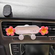 Cute Flower Cartoon Car Phone Holder, Air Vent Mount Navigation Bracket