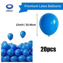 10/20/30/50/80pcs Blue Latex Party Balloons - 5/10/12/18 Inch Round Helium Dark Blue Balloons For Birthday Wedding Graduation Shower Gender Reveal Baseball Nautical Retirement Bachelorette Patriotic Party Decorations - Dark Blue - View 19