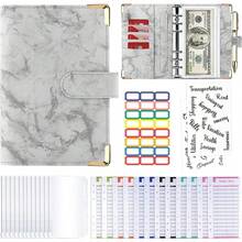 Organizador de Dinero, Carpeta A6 con 12 Sobres de Cierre, 12 Hojas de Presupuesto en Efectivo y 24 Pegatinas, Agenda de Ahorro, Planificador de Presupuesto, Sobres de Efectivo para Ahorrar (Gris) - gris - Ver 9