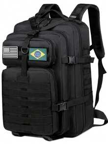 50L Reinforced Waterproof Men's Backpack For Camping, Travel, Mountaineering, Hiking And Outdoor Adventures - màu đen - Xem 10
