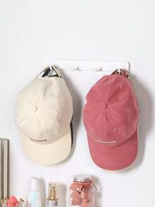 1 Stück verstellbare Kunststoffhalterung von 26,5 cm bis 45 cm für Hutaufbewahrung, selbstklebender Gürtelorganisator für den Kleiderschrank, ideal für Geschlechterpartys, Geburtstage, Hochzeiten, Partys, perfektes Geschenk für Kollegen, Freunde und Familie, Rückkehr zur Schule - Verschiedenfarbig - Übersicht 1