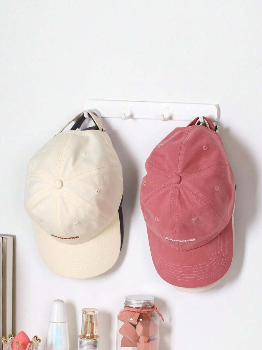 1 Stück verstellbare Kunststoffhalterung von 26,5 cm bis 45 cm für Hutaufbewahrung, selbstklebender Gürtelorganisator für den Kleiderschrank, ideal für Geschlechterpartys, Geburtstage, Hochzeiten, Partys, perfektes Geschenk für Kollegen, Freunde und Familie, Rückkehr zur Schule - Verschiedenfarbig - Übersicht 1