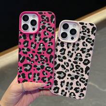 Graue Leopard-Muster,  11/12/13/14/15/17/Air/Pro/Plus/Pro Max und einfache, stilvolle Handyhülle. Geschenke für Freunde, Valentinstagsgeschenke - Schwarz - Übersicht 6