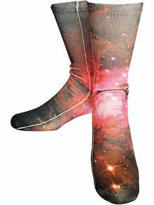 Calcetines KACOLOR Divertidos Unisex para Hombres Novedad Locos Impresos en 3D Calcetines Largos de Compresión - L65. - Ver 3