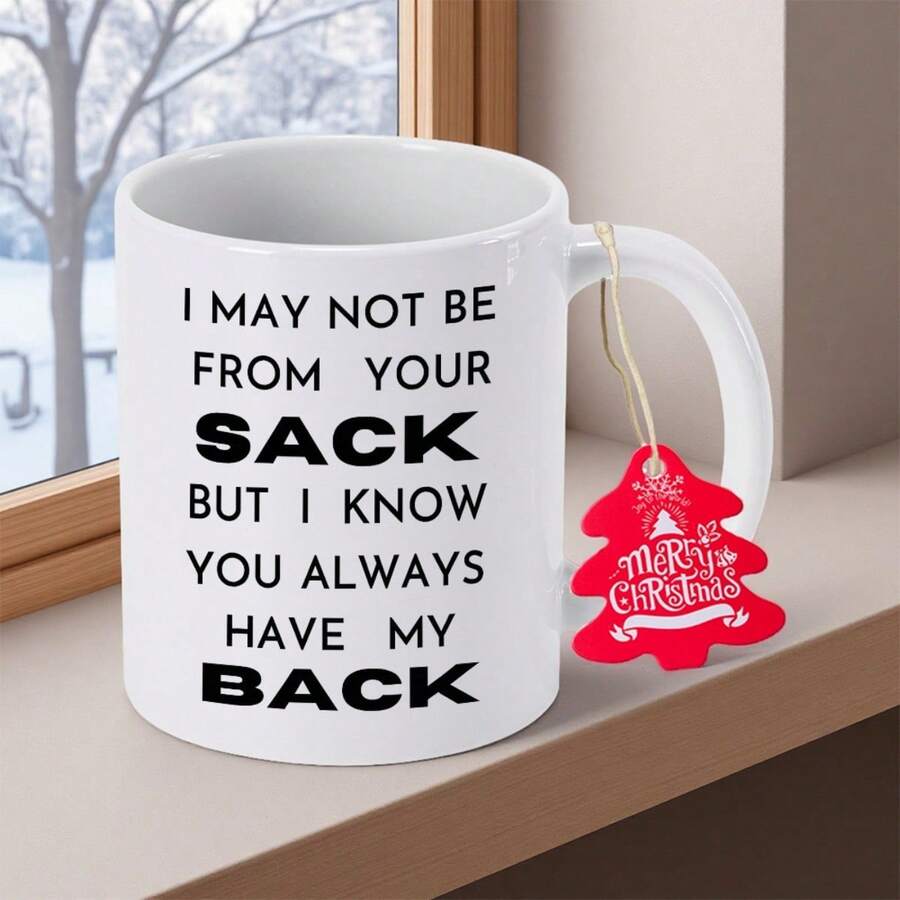 Stepfather My Design Might Be Different From Yours. 11oz 350mlCeramic Coffee Mug Coffee Cup Thanksgiving Friends Unique Idea Outdoor Activities Use Holiday Colleagues Teachers Present Ceramic Mug Any - Pink - View 1