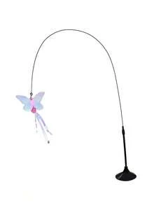 New Release Cat Toy Closely Fits The Ground, Interactive Cat Toy Suitable For Indoor Play And Exercise, Cat Wand With Steel Wire Long Rod For Self-Entertainment, Durable Chew Toy, Pet Supplies - Multicolor - View 14