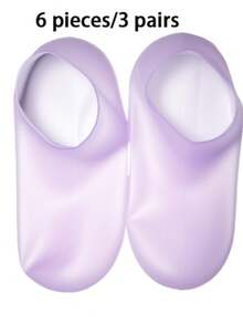 1/3 Pairs Reusable Silicone Moisturizing Socks, For Foot Care, Prevent Cracking, Remove Dead Skin, Protective Elastic Foot Care Socks, Gel Foot Socks, Moisturizing Silicone Ankle Socks