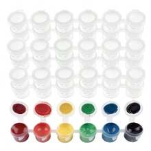 360/240/120/60/30/6pcs Empty Paint Palette Boxes, Acrylic Gouache Watercolor Plastic Empty Boxes With Lids, Mini Acrylic Paint Containers 3ml/0.1oz, Suitable For Students, Exquisite Oil Painting Art Palette - Multicolor - View 5