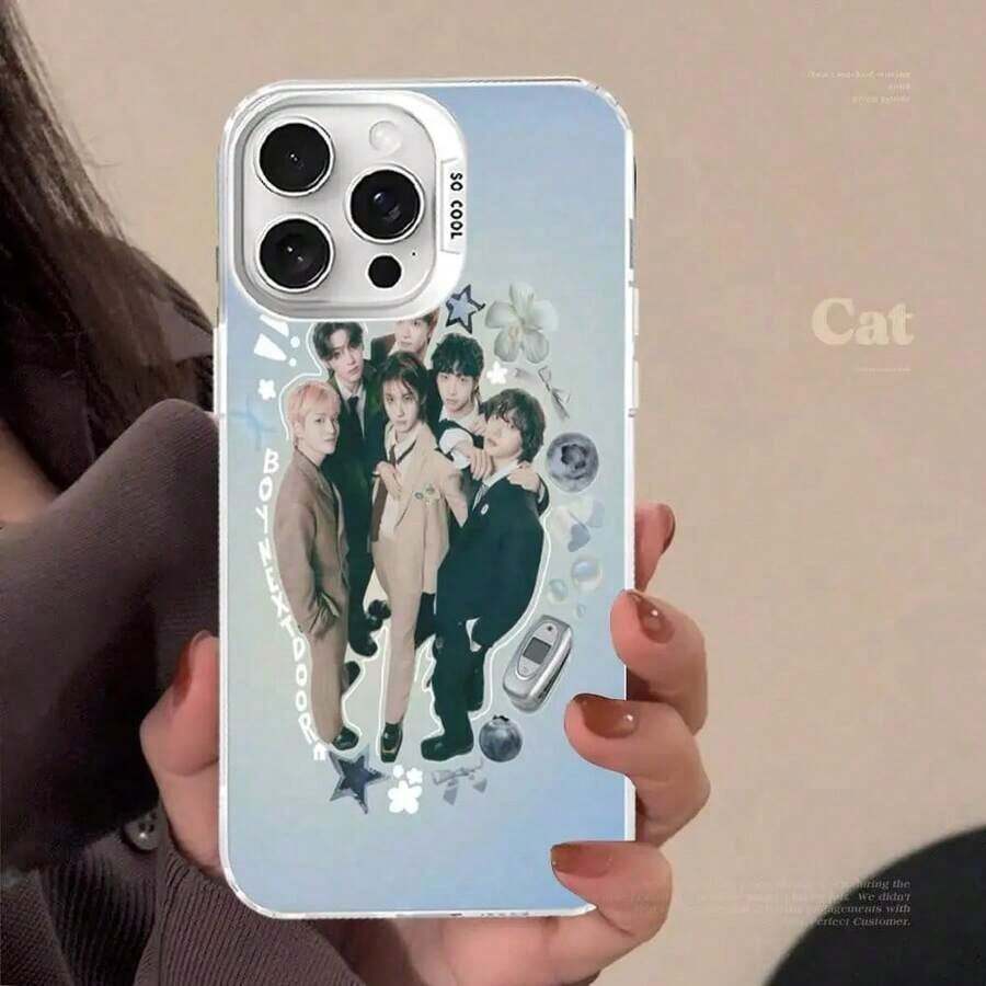 Funda para del grupo K-POP BOYNEXTDOOR compatible con 17 16 15 14 13 12 11 Pro Max Plus, acabado mate, cubierta trasera a prueba de golpes - Z7 - Ver 1
