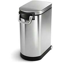 simplehuman, contenedor de comida para mascotas extragrande, acero inoxidable cepillado(30 litros) - Multicolor - Ver 2