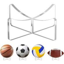 4 Pcs Acrylic Ball Display Stand Heavy Duty Clear Mount Holder For Basketball Soccer Volleyball Golf Ball