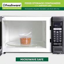 Freshware, YH-S8X50, Contenedores de almacenamiento para alimentos, plástico con tapas herméticas, 228 g, para control de porciones, 50 unidades(16 onzas, juego 240) - Multicolor - Ver 6