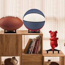 EstiloWADY Soporte De ExhibicióN De Bolas Soporte De Bola De AcríLico Soporte De Almacenamiento De ExhibicióN AcríLico Para Pelota De Baloncesto FúTbol Voleibol Rugby BalóN De Deportes TrofeosVersióN Mejorada - Negro - Ver 8