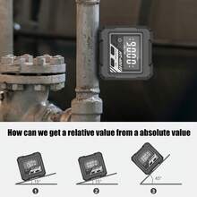 数字量角器磁性倾角仪水平仪角度测量仪，带液晶背光，高精度角度尺测量工具 - 彩色 - 查看 8