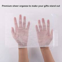 30个大号白色缎面袋，6.7*9英寸透明缎面袋，礼品袋，珠宝袋，派对，婚礼，样品展示袋，适用于婚礼派对生日包装 - 彩色 - 查看 8