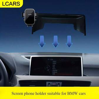  LCARS Dedicated Car Display Screen Phone Holder, Suitable For BMW X5 2014-2018, X6 2015-2019, 3 Series 2013-2019, X1 2016-2019, X2 2017-2019, X5 X6 X7 2023 Car Screen Display, Stable, Easy Installation, Non-Damaging, Non-Obstructive Interior Accessory