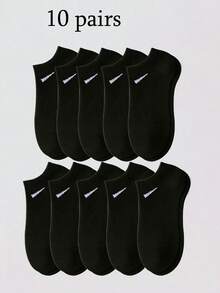 1/9/10/12/15/30双男女通用袜子运动袜白/黑/灰短袜隐形袜纯色简约款适合日常休闲穿着