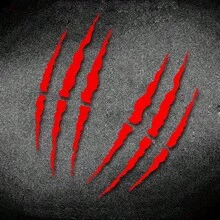 Monster Claw Motorcycle Stickers - Waterproof Vinyl Decals, Suitable For Fenders, Racing Helmets, And Decoration On Cars/Laptops