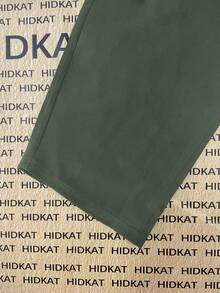 Hidkat Men's Lightweight Straight Leg Pants, Boyfriend Style Zipper Pockets, Comfortable - Green - View 10
