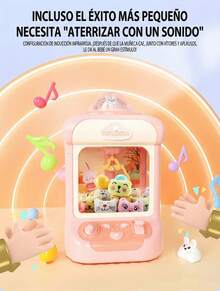 Máquina de Garra Mini para Niños con Juguetes de Peluche, Juego Interactivo de Casa con Música y Luces, Modelo Rosa con Diseño Tierno de Conejo, Incluye 10 Muñecos y 10 Huevos Sorpresa, Funcionamiento con Controles Manuales y Alimentación USB, Ideal como Regalo para Niñas y Niños en México, Diversión Creativa para Fiestas, Cumpleaños y Actividades Familiares, Máquina Compacta para Atrapar Peluches y Premios Pequeños, Acrílico Transparente y Garra Flexible que Facilita el Juego, Estilo Adorable para Decorar Habitaciones Infantiles y Mantener a los Peques Entretenidos por Horas - Rosa - Ver 4