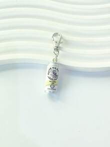 3pcs Cartoon Resin Drinks Can Pendant, Casua Decor For Women, Bag Decor Charms, Diy Jewelry Accessories, Lobster Claw Keychain, Car Carabiner Clip, Perfect Gift For Friends For Birthday Or Holiday - Multicolor - View 3