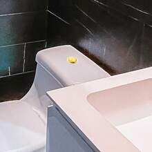 Uonlytech 2Piezas Botón de Descarga Doble para Inodoro Accesorio de Tanque Agua Botón Redondo Dorado para Válvula Drenaje - 1 - Ver 8