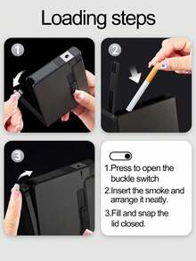 1个个性化激光雕刻香烟盒，送给吸烟者的礼物，定制香烟盒，金属香烟盒，送给他的礼物，父亲节礼物 - 彩色 - 查看 3