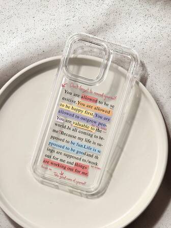 Slogan Remind Yourself Print Clear Case Compatible With IPhone 13/11/17/17pro/16/14/15/15pro/15 Plus/15 Promax/7plus/8plus/X/Xs Max/Xr/11pro/12pro/13pro/14pro/12mini/13mini/11promax/12promax/13promax/14promax/14plus/17pro Max/17Air/6/6s Plus/7/8/16Pro/16plus/16promax/Se2/17promax&Compatible With Samsung Galaxy/A54/A14/A12/A13/A15/A32/A33/A24/A52S/S20/S21/S22/S23/S24/S23Plus/S24ultra/S25/A15/A33/A23