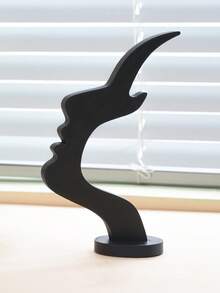 1 pieza Soporte creativo para gafas de estilo facial, soporte de escritorio para colocar gafas. Un soporte de almacenamiento de gafas divertido y sencillo con un contorno rectangular, adecuado para almacenar gafas, artículos del hogar y de uso diario. Accesorio de almacenamiento