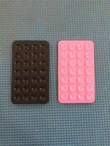 1pc Silicone Sticky Phone Handle, Suction Cup Phone Case Stand, Hands-Free Sticky Phone Grip Handle, Suitable For Selfie And Video, Phone Finger Grip Stand - Multicolor - View 19