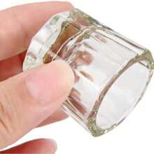 6/10/12/24/36pcs Acrylic Nail Monomer Liquid Powder Glass Cup, Clear Crystal Bowl Holder, For Nail Extension Supplies, Multi-Purpose Divided Cups - Clear - View 7