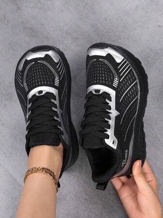 Women's Wide Toe Box Sneakers, High Instep, Casual Shoes With Breathable Mesh, Lightweight Design, Ergonomic Footbed For Swollen Feet, Comfortable Bounce Thick Sole, Wide Fit Outdoor Sports Training Running Shoes