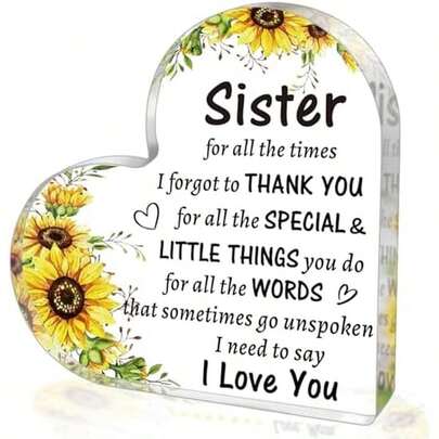 Birthday Gifts For Grandma From Grandkids, To My Grandma Acrylic Heart Sign Paperweight Presents, Christmas Mothers Day Valentines Day Gifts For Grandma Grandmother