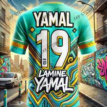 2025 última moda Yamal impreso Fan edición conmemorativa camiseta deportiva entrenamiento de competición al aire libre Jersey transpirable - ZKF-18270 - Ver 9