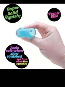 Sensory Squeeze Cube Toys-Stress Cube Ooze Stress Ball Is A Handheld Desktop Toy That Reduces Anxiety, Classroom, Outdoor, Company Decompression At Any Time, Perfect For Desktop Decorations, Class Prizes, Party Favors And Holiday Gifts! - 彩色 - 查看 8