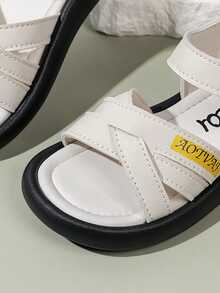1 Đôi Dép Sandal 2026 Kiểu Mới Đế Mềm Chống Trượt Đa Năng Thường Ngày, Kiểu Dáng Mới Cho Trẻ Em, Học Sinh Tiểu Học, Mũi Hở, Chống Bụi Bẩn - Màu be - Xem 6