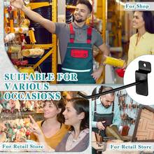 50Piezas Ganchos para Panel Ranurado, Ganchos de Ferretería para Panel Ranurado Exhibipanel, Ganchos para Estanterías, Ganchos de Exhibición de Panel, 15CM - 1 - Ver 3