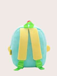 1个可爱卡通外星人UFO毛绒背包，适合2-4岁男孩女孩日常使用 - 薄荷綠 - 查看 5