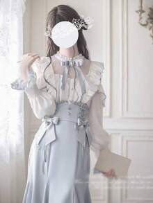 Women Two-Piece Outfits - Màu xanh nhạt - Xem 5