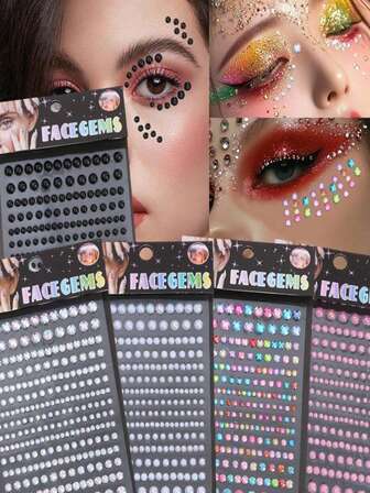 Acrylic Diamond Stickers For Stage Makeup, Face And Eye Makeup, Diamond Face Stickers, Diamonds
