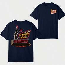 Treaty Oak Revival No Vacancy T-Shirt, Vintage Southern Rock Band Graphic Tee, Concert Outfit Top, Casual Summer Streetwear Apparel For Music Fans - màu đen - Xem 6