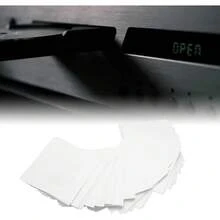 Yunseity Piezas de Papel Grueso CD DVD Mangas Soporte de sobre con Ventana Transparente y Solapa, Fundas de Disco Reutilizables a Prueba de Polvo para Disco de 8cm - 1 - Ver 4