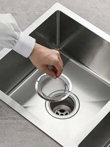 Bộ 6/4 cái lưới lọc tóc và tóc hình tròn bằng thép không gỉ bền chắc, có tay cầm tiện dụng, chống gỉ và tắc nghẽn, dễ vệ sinh và tái sử dụng, nút chặn cống có thể giặt được, thích hợp cho vòi sen/bồn tắm/bồn rửa nhà bếp, dễ lắp đặt, dụng cụ sửa chữa đường ống nước thiết thực, lưới chắn tóc và rác thải cần thiết cho cống nhà tắm/nhà bếp. - Nhiều màu - Xem 3