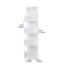 Over The Door Organizer Bathroom With Waterproof Pockets, 4 Shelf And 6 Shelf Over The Door Storage, Behind Door Storage For Bathroom, Closet, Bedroom, Pantry, Nursery - Multicolor - View 10