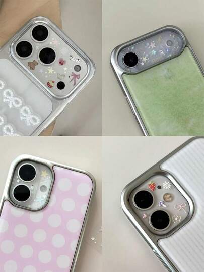 1pc INS Creative DIY Lens Protector Tempered Glass Film Sticker For IPhone 11 Pro Max/12 Pro Max/13 Pro Max/14 Pro Max/15 Pro Max/16 Pro Max/17 Pro Max Applicable To Daily Shield, Office, Home Daily Shield Office Home Phone Camera Cover Waterproof Shockproof Anti-Fall Scratch Resistant