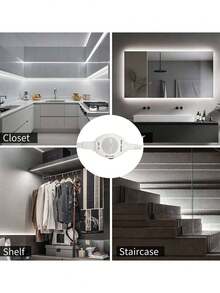 5V USB即插即用霓虹LED灯条，高亮度，柔和可弯曲，白色灯光，适用于浴室橱柜、酒柜、房间、派对、婚礼、露营装饰 - White light - 查看 9