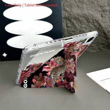 上帝的计划主题豹纹百合保护套套装 - 信仰爱好者和追求大胆设计人士的理想之选。时尚主题平板电脑配件。时尚主题平板电脑配件，带笔槽，适用于 iPad 10.9/10.2/Air 第五代/Pro 11/10 代/9.7/Air 2/iPad（第七代）。 - 無色 - 查看 5