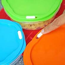 Southern Homewares SH-10272-5 Square Container, Set of 5, 5-Set, Multicolored(Round 5-Set) - Multicolor - Ver 5