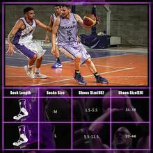 Calcetines de baloncesto para hombres y mujeres, calcetines de compresión con número de equipo - 3 pares-24 - Ver 3